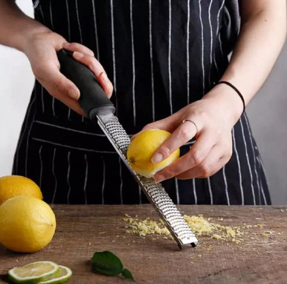Stainless Steel Cheese & Citrus Zester Lemon Grater Tool Fine Shredder Kitchen