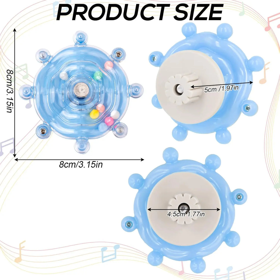 Interactive Rotating Treat Dispenser Toy for Parrots