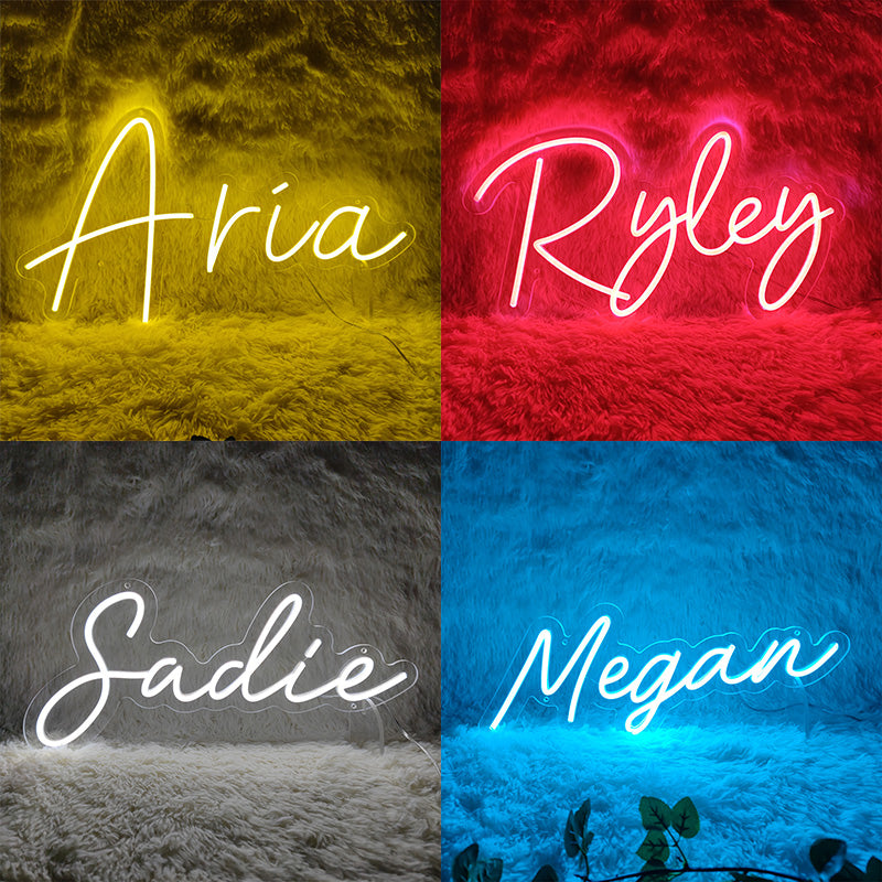 Personalized LED Neon Name Sign Custom Wall Light for Kids Bedroom Decor & Gifts