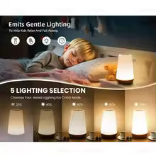 RGB Touch Night Light – 13 Color Changing LED Bedside Lamp, Dimmable, USB Rechargeable, Portable Table Lamp