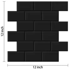 3D Brick Wall Stickers – Peel & Stick Subway Tile Wallpaper, Waterproof Vinyl Backsplash Decals (10 Sheets)