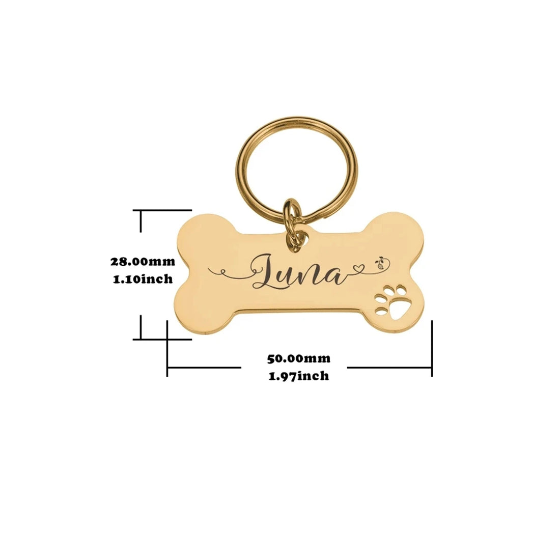 Custom Pet Cat ID Tag with Free Engraving