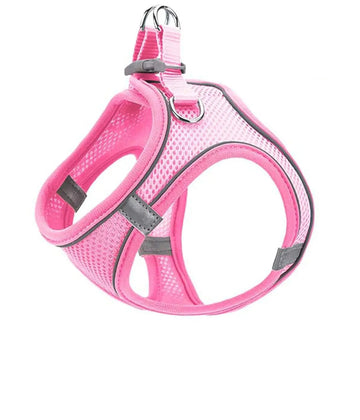 Soft Mesh Adjustable Dog Vest Harness for Small & Medium Dogs & Cats