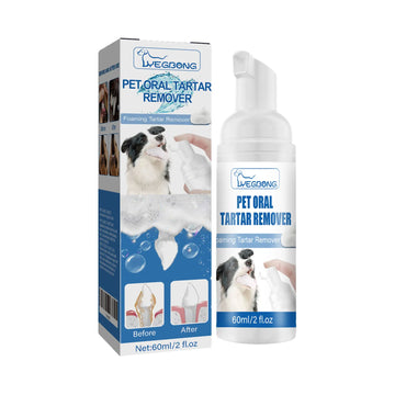 Pet Oral Tartar Remover Spray for Fresh Breath & Teeth Cleaning
