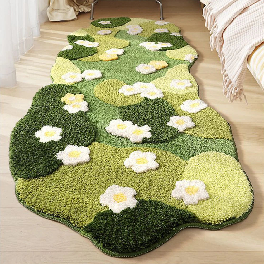 Nordic Style Fluffy 3D Forest Rug