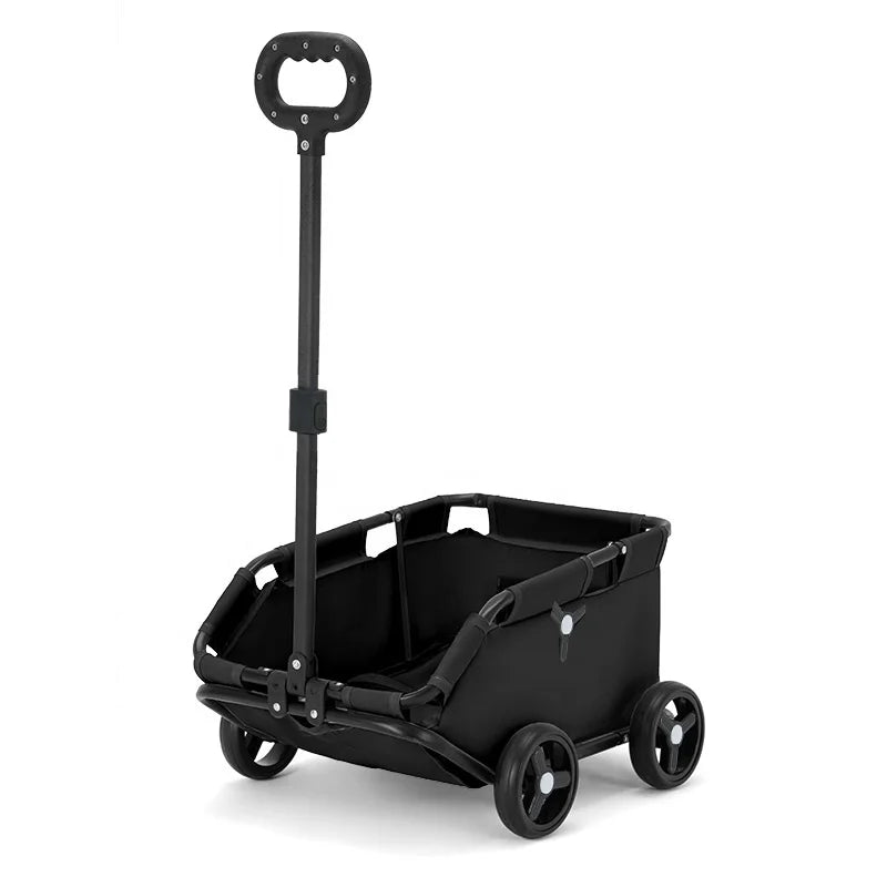 4-Wheel Foldable Pet Stroller for Dogs & Cats