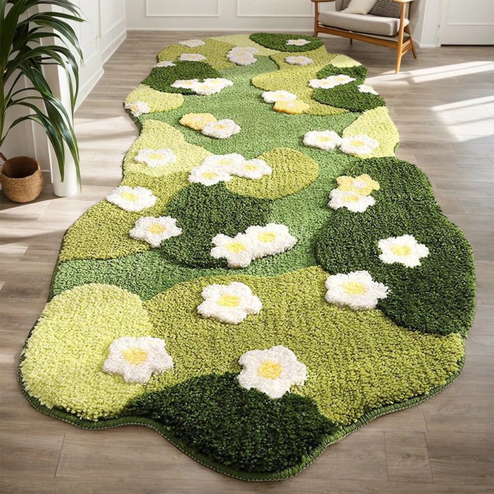 Nordic Style Fluffy 3D Forest Rug