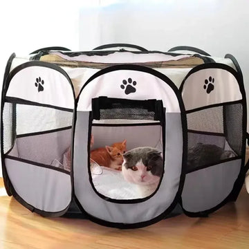 Portable Foldable Pet Tent & Playpen for Dogs and Cats