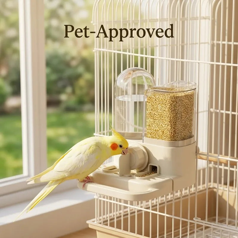 2-in-1 Bird Feeder & Water Dispenser for Small Birds