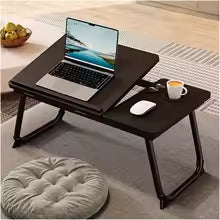 Portable Foldable Bed Table with Cup Holder – Sofa Tray, Breakfast Desk & Laptop Stand for Bed