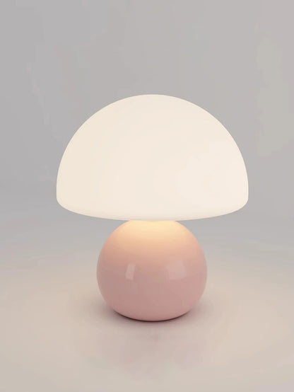 Pink Orange Red White Beige USB Table Lamp – Decorative Night Light for Bedroom, Desk & Room Decor