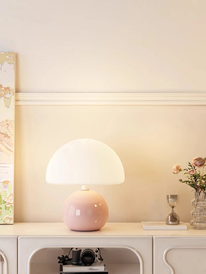 Pink Orange Red White Beige USB Table Lamp – Decorative Night Light for Bedroom, Desk & Room Decor