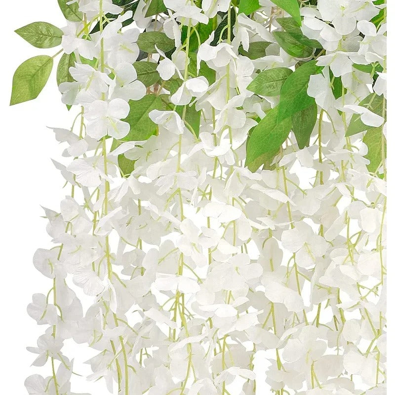 Artificial Wisteria Hanging Garland – Extra Long Thick Silk Vine for Wedding, Party & Home Decor