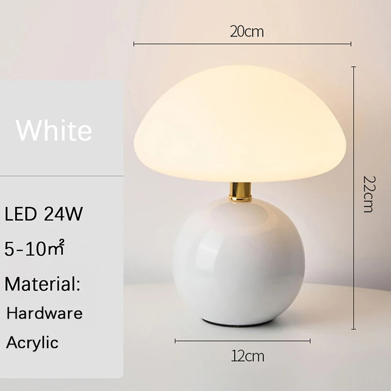 Pink Orange Red White Beige USB Table Lamp – Decorative Night Light for Bedroom, Desk & Room Decor