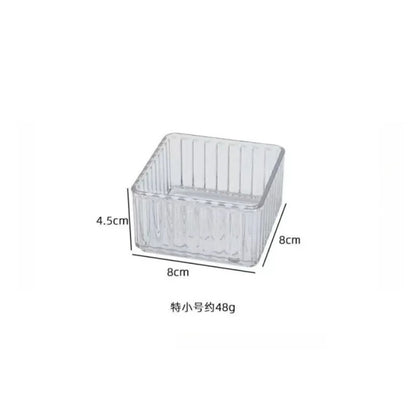 Stackable Acrylic Drawer Organizer – Adjustable Divider Trays for Cosmetics & Modular Makeup Storage