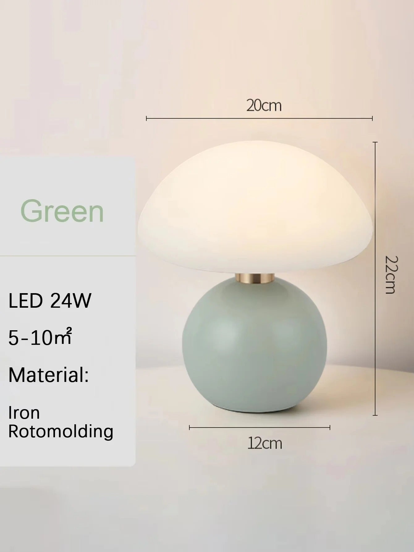 Pink Orange Red White Beige USB Table Lamp – Decorative Night Light for Bedroom, Desk & Room Decor