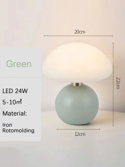 Pink Orange Red White Beige USB Table Lamp – Decorative Night Light for Bedroom, Desk & Room Decor