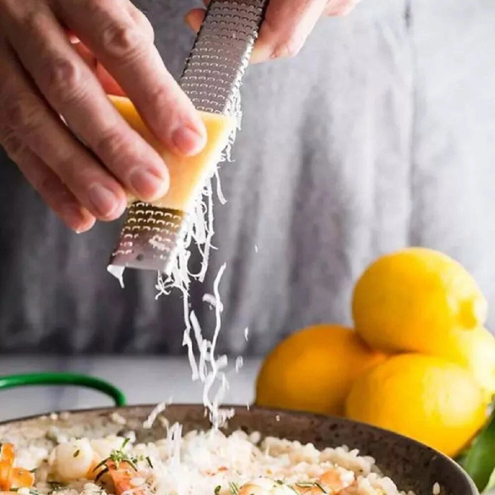 Stainless Steel Cheese & Citrus Zester Lemon Grater Tool Fine Shredder Kitchen