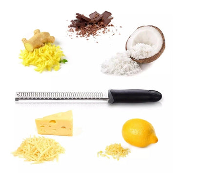 Stainless Steel Cheese & Citrus Zester Lemon Grater Tool Fine Shredder Kitchen